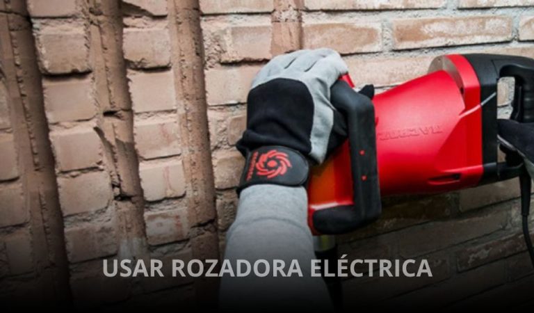 usar rozadora eléctrica